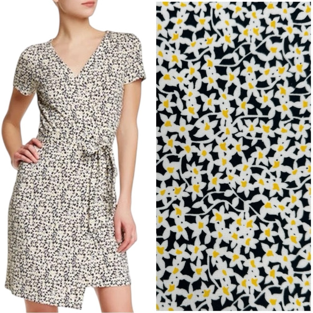 Floral Print Wrap Dress